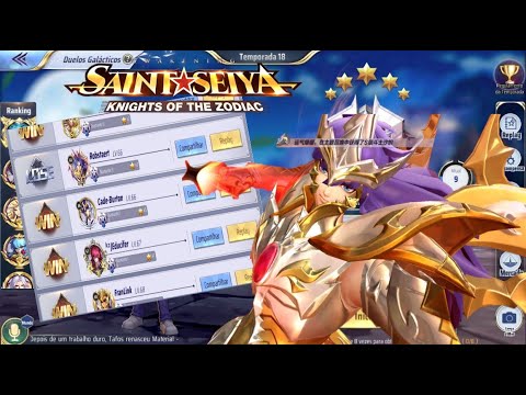 JOGAMOS COM MILO E CONTRA ELE TESTANDO COMPS NOS GALÁCTICOS - SAINT SEIYA AWAKENING