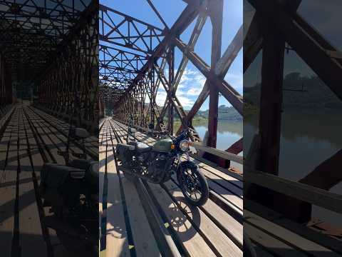 Ponte de Ferro na divisa  SC RS em Marcelino Ramos.    #meteor350  #royalenfield  #motovlog