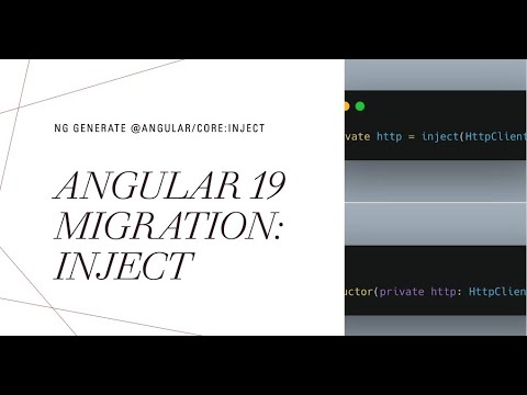 Automatic Migration to inject() for Angular Dependency Injection