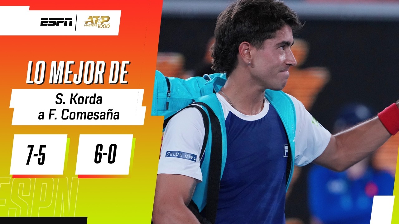 COMESAÑA TUVO UN MAL DEBUT Y PERDIÓ POR MUCHO EN INDIAN WELLS | RESUMEN