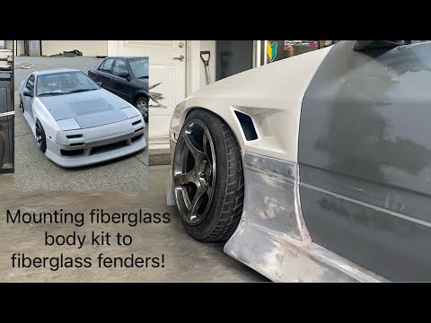 How to mount body kit to fiberglass fenders - BN Sports RX7 FC