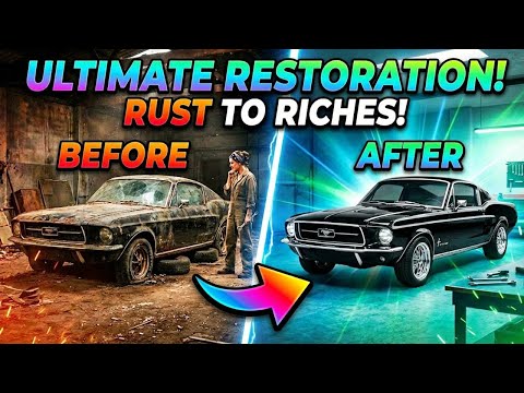 Extreme ASMR Car Restoration | 1967 Mustang Fastback Full Rebuild