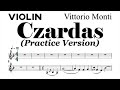 Czardas Violin Sheet Music Backing Track Play Along Partitura