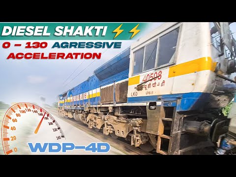 WDP4D Locomotive 0-130 Km/H Raw Acceleration