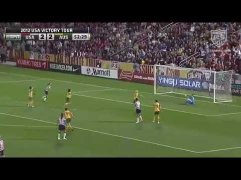 WNT vs  Australia  Abby Wambach Goal   Sept  19, 2012
