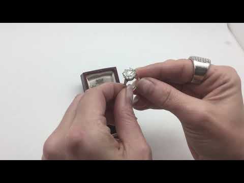 Estate Antique Art Deco old European cut Diamond 5.12 CTW Engagement Ring Plat.