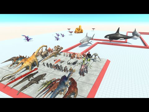 Who Can Escape From Sea Predators? ► Animal Revolt Battle Simulator