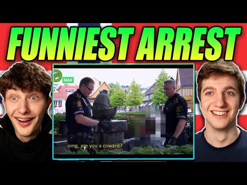 Americans React to Norwegian Police Funniest Arrest Ever