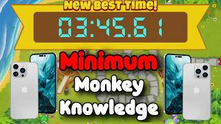 BTD6 Race Mobile Friendly Tutorial 📱 Minimum Monkey Knowledge 📱 Town Marathon