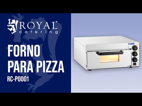 vídeo - Forno para pizza - 1 câmara - Royal Catering - 2,000 W - Ø 36 cm