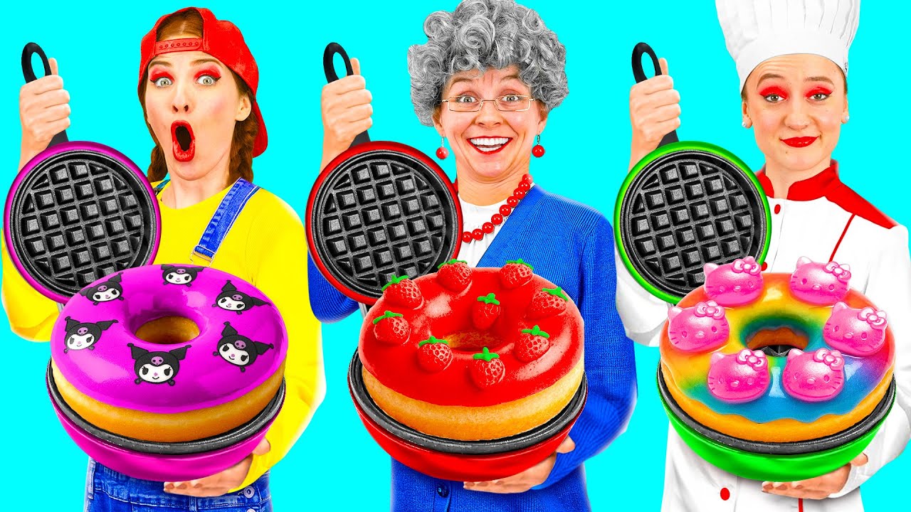 自分 vs おばあちゃんの料理チャレンジ | 簡単な料理のコツ TeamTeen Challenge