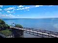 Riding next to Lake Ontario on the GO Transit Lakeshore East Line