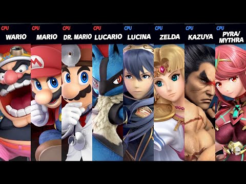 Super Smash Bros. Ultimate - O Endings vs A Endings