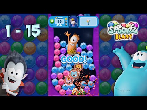 Spookiz Blast: Explosion Puzzle Game level 1 - 15 HD