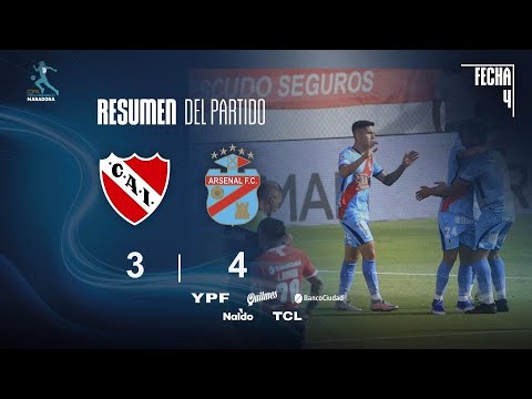 Copa Diego Maradona | Fases | Fecha 4 | resumen de Independiente - Arsenal
