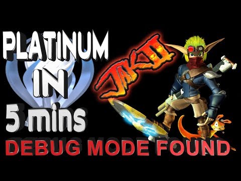 Jak 2 Platinum in 5 minutes - PS4/PS3/VITA Debug Mode Found - All Trophies unlocked Tutorial