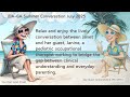 Brain-Body Connection? A Conversation with a Pediatric OT (IDA-GA Summer Conversation 2025)