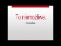 Corso di polacco”Espressioni di negazione e rifiuto” 