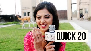 20 Questions with Roshni Sahota | Rapid Fire | Shakti astitva ehsaas ki video