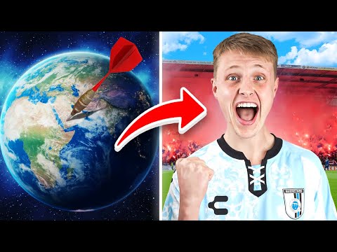 Throwing a Dart At a WORLD Map And Watching Football Where It Lands!