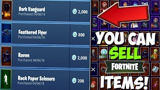 How To SELL/REFUND Items & Skins In Fortnite Battle Royale For V BUCKS