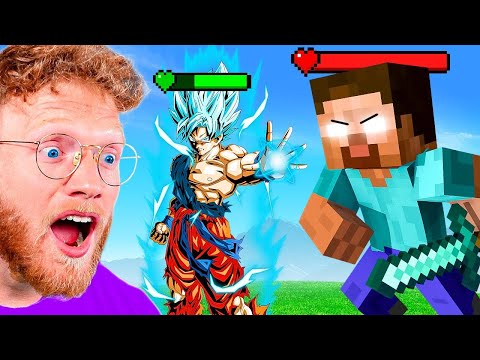 OMG! BeckBros React to EPIC Goku Minecraft Battle