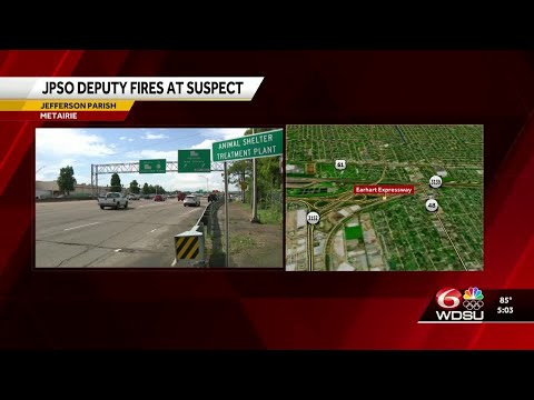 Louisiana deputy fires shot during traffic stop in Metairie