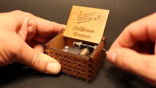 California Dreamin - The Mamas & the Papas - Music box by Invenio Crafts