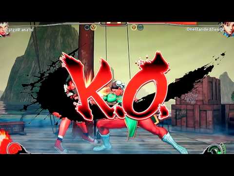 SF4 Matchup OneHandedTerror (Chun) vs SFCatgirlFanatic (Sakura, Ken, Seth, Dan) Match 1