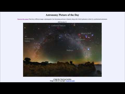 2020 October 21 - A Night Sky Vista from Sardinia