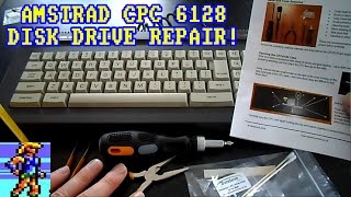 Amstrad 6128 Disk Drive Repair  & Service (Belt replactement, head cleaned)