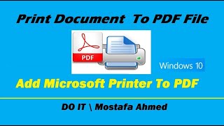 How to Enable Microsoft Print to PDF on Windows 10