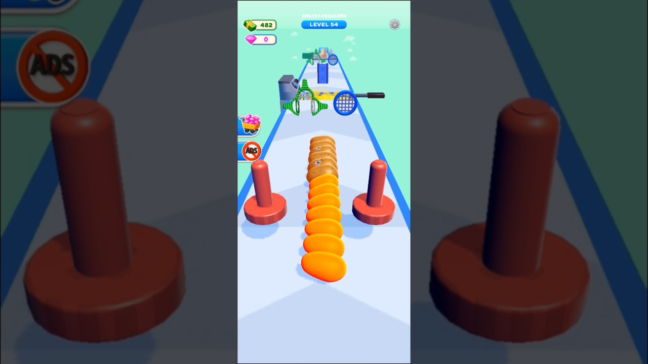 🍟खेल potato Rush Stage-54 Android Game strategy video #shorts #gameplay #खेल @marblerun-asmr