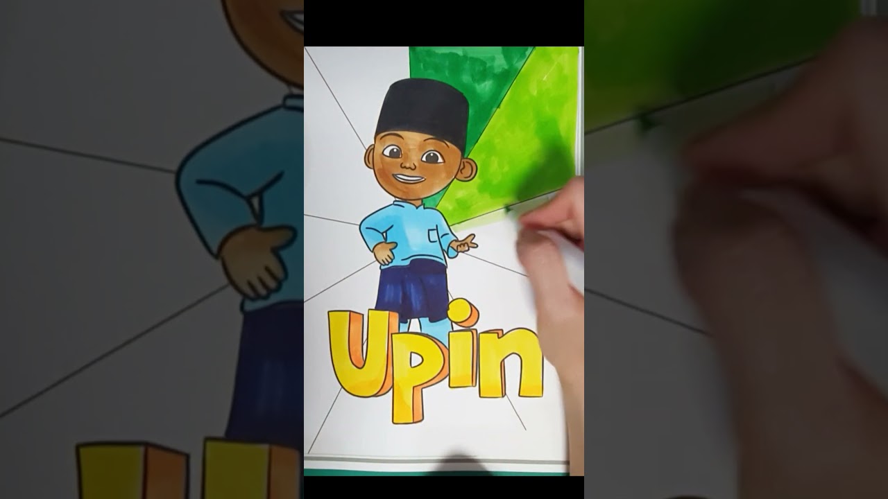 Upin Coloring Pages, Upin & Ipin, Upin painting #shorts
