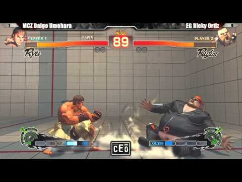 SSF4 AE2012 Top 24 MCZ Daigo Umehara vs EG Ricky Ortiz - CEO 2012 Tournament