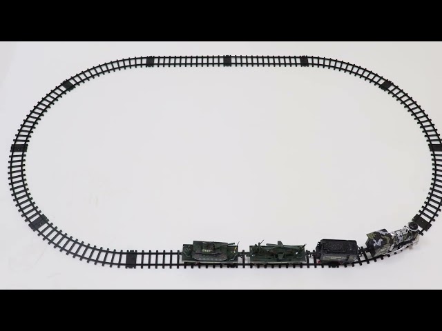 Железная дорога световые звуковые эффекты и дым 322см - видео