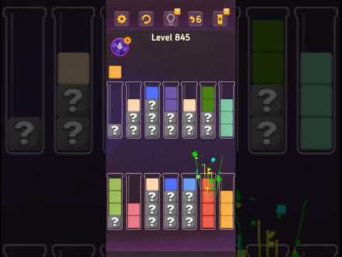 Block King Sort Puzzle Level 841 to Level 850