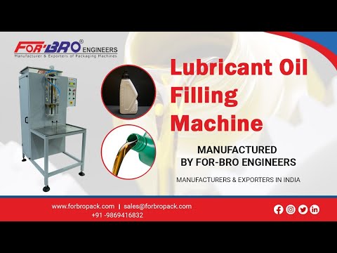 Semi Automatic Lubricant Oil Filling Machine