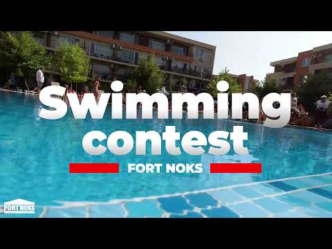 Swimming contest 2021 in Fort Noks! Summer animation in apartment complexes
