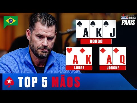 As 5 Mãos mais INSANAS do EPT Paris 2023 ♠️ PokerStars Brasil