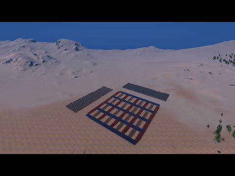 12000 Wild Men, Spartans & Medieval Knights vs 1200 Giants - UEBS