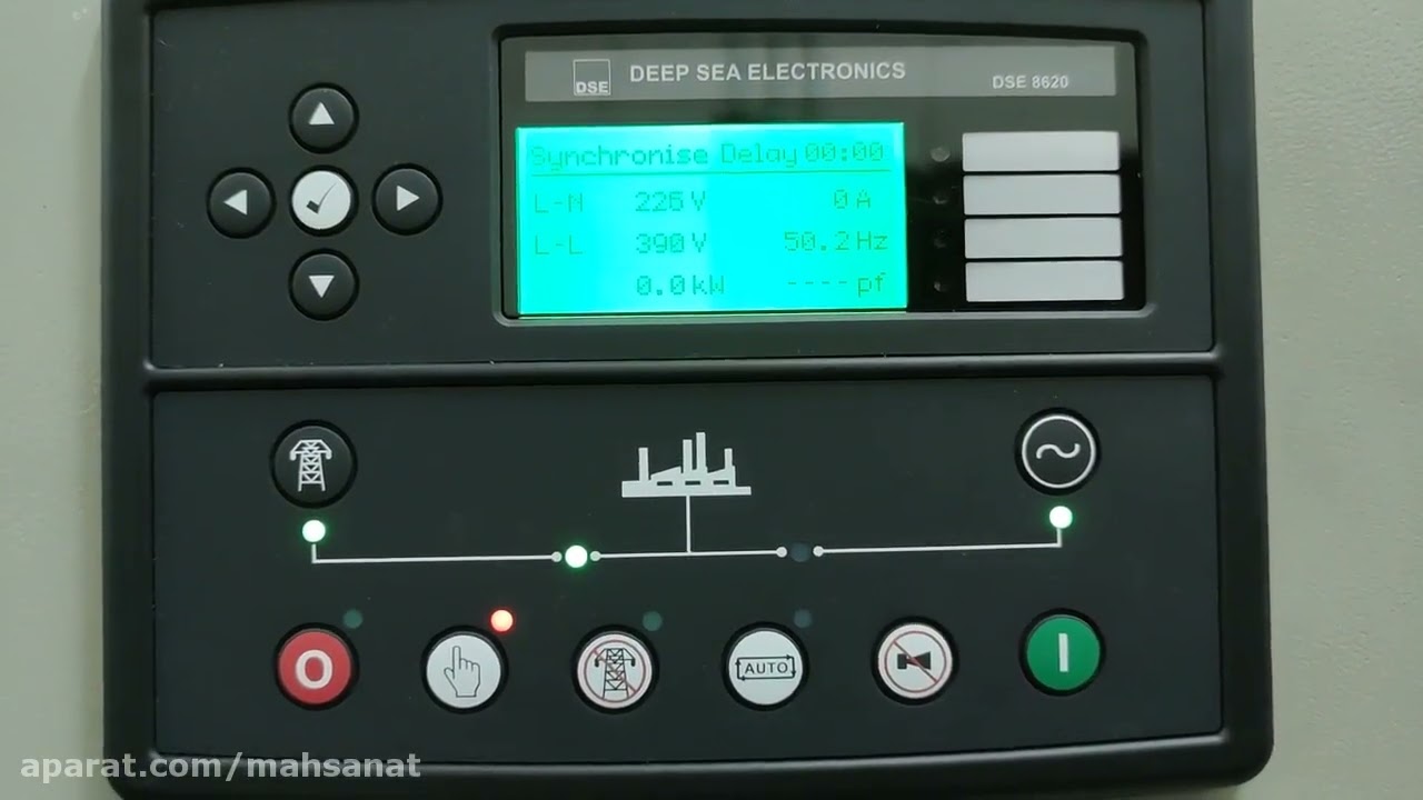 سنکرون دیزل ژنراتور با دیپسی 8620 - Synchronous diesel generator with dse 8620 - #diesel #mahsanat