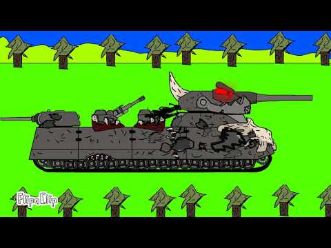 Demon ratte vs Soviets tanks - Cartoon About Tanks
