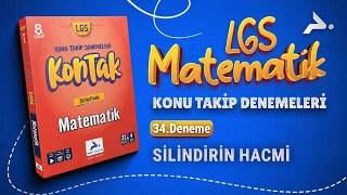 8  Sınıf Kontak Matematik 34.Deneme:Silindirin Hacmi