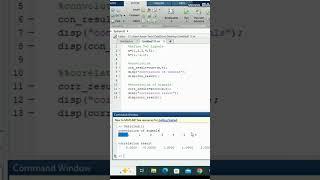 Correlation of two signals Matlab code