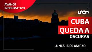 Apagón general en Cuba por colapso del sistema eléctrico nacional.