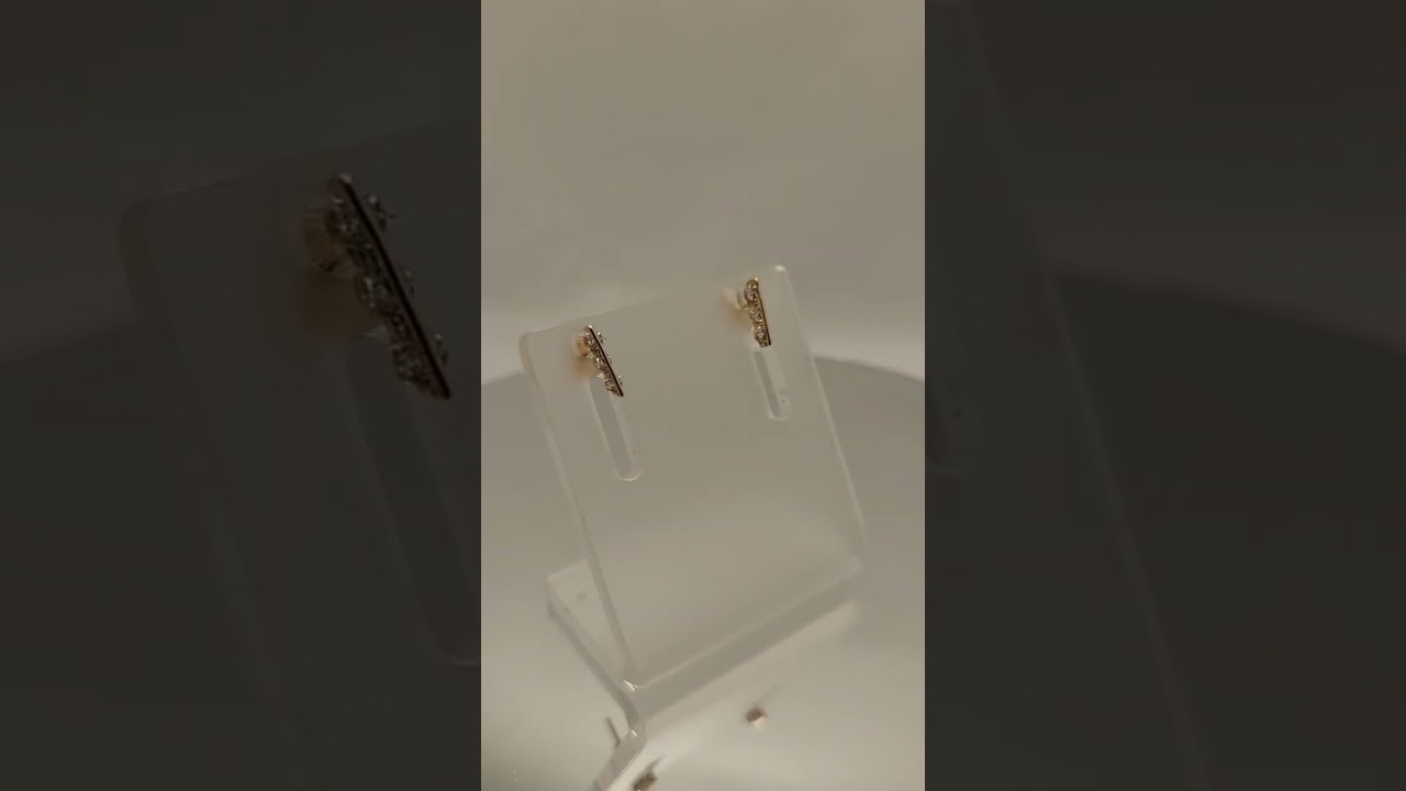 Auksiniai auskarai su cirkoniais Auksiniai auskarai su cirkoniais