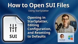 How to Open SUI Files (StarSplatter User Interface)