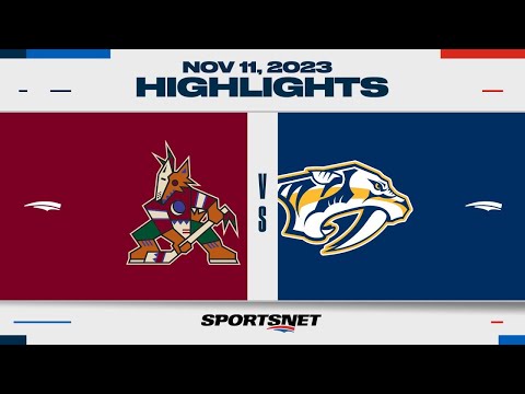NHL Highlights | Coyotes vs. Predators - November 11, 2023