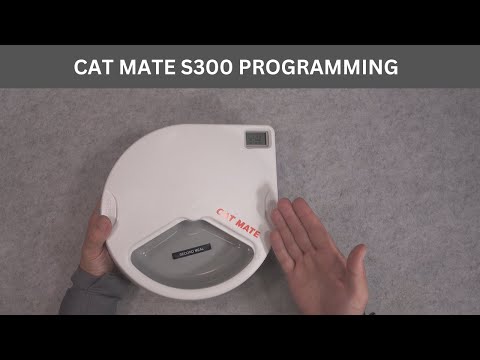 Cat Mate S300  automatic cat feeder  - programming and testing operation